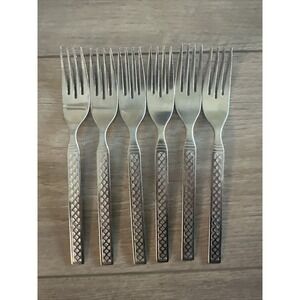 Lot of 6 Oneida Ltd Majorca Stainless Forks 7 1/4 In‎ Vintage